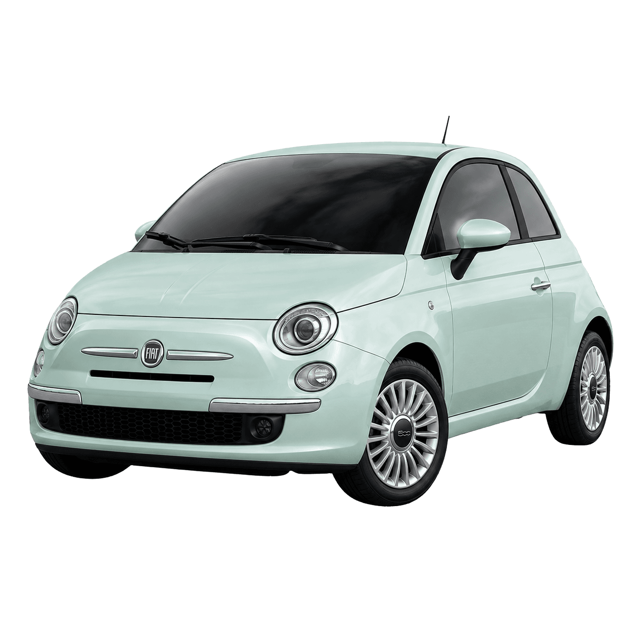 Fiat 500 compact hire car for easy local driving in Dover